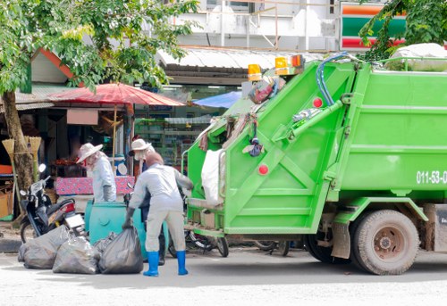 Waste clearance process in action