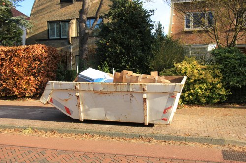 Recycling center in Erith handling furniture